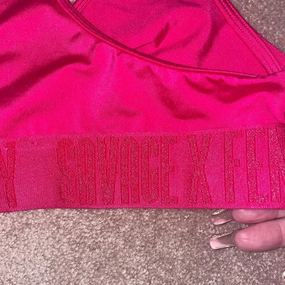 SAVAGE X FENTY HOT PINK FOREVER SAVAGE BRALETTE SIZE SMALL - Picture 3 of 11